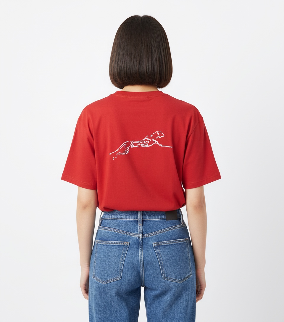 Red tshirt-back